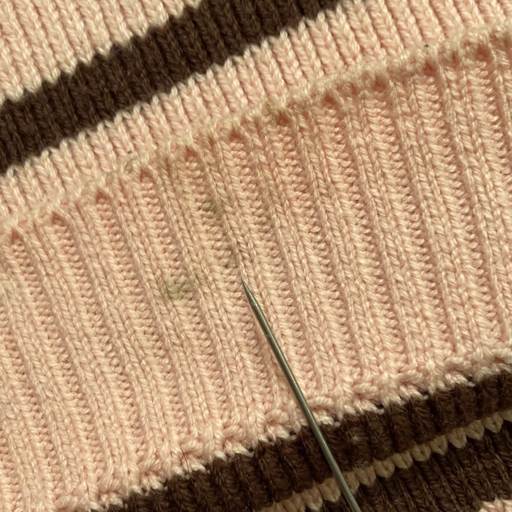 Free People Striped Cropped Sweater Women Size M - Picture 15 of 15